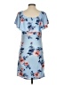 Pink Blush Print Blue Cocktail Dress Size S - photo 2