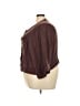 Torrid Brown 3/4 Sleeve Button-Down Shirt Size 5X Plus (6) - photo 5