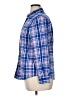 Lands' End 100% Cotton Plaid Blue Long Sleeve Button-Down Shirt Size 14 (petite) - photo 5