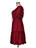 Unbranded 100% Polyester Burgundy Casual Dress Size M (estimated) - photo 5
