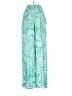 Billabong 100% Viscose Tropical Green Casual Pants Size S - photo 1