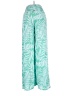 Billabong 100% Viscose Tropical Green Casual Pants Size S - photo 2