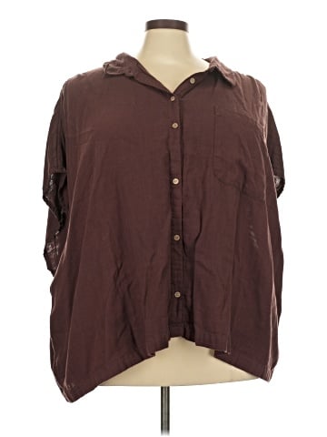 Torrid 3/4 Sleeve Button-Down Shirt (view 1)