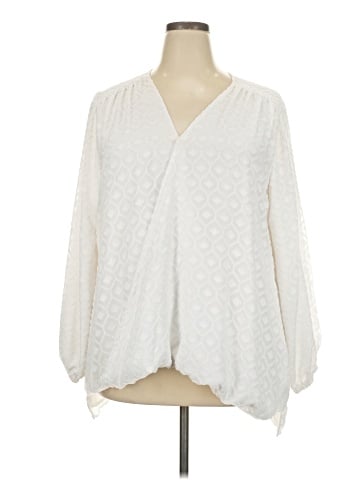 Melissa McCarthy Seven7 3/4 Sleeve Blouse (view 1)