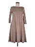 PIPHANY Solid Brown Casual Dress Size M (estimated) - photo 1
