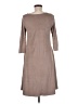 PIPHANY Solid Brown Casual Dress Size M (estimated) - photo 2