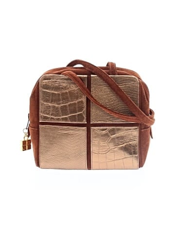 Yves Saint Laurent Rive Gauche Vintage Embossed Leather Shoulder Bag (view 1)