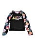 Justice Black Rash Guard Size 12 - 14 - photo 1