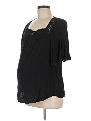 Liz Lange Maternity for Target Short Sleeve Blouse (view 1)