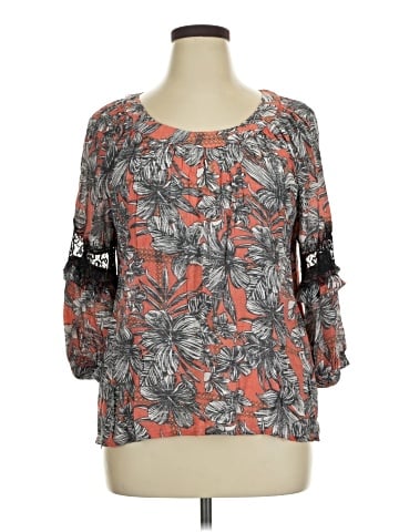 NY Collection 3/4 Sleeve Blouse (view 1)