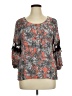 NY Collection Orange 3/4 Sleeve Blouse Size XL - photo 1
