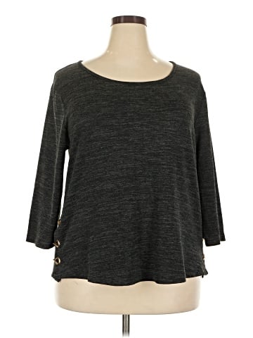 NY Collection 3/4 Sleeve Top (view 1)