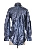 Lanhtropy 100% Linen Metallic Blue Long Sleeve Button-Down Shirt Size S - photo 2