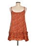 Easel 100% Rayon Orange Casual Dress Size M - photo 2