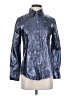 Lanhtropy 100% Linen Metallic Blue Long Sleeve Button-Down Shirt Size XS - photo 1