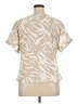 AGB Ivory Tan Short Sleeve Blouse Size XL - photo 2