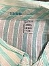 IZOD Stripes Teal 3/4 Sleeve Button-Down Shirt Size L - photo 7