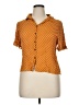 Rewind 100% Rayon Polka Dots Orange Short Sleeve Blouse Size XL - photo 1