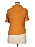 Rewind 100% Rayon Polka Dots Orange Short Sleeve Blouse Size XL - photo 2