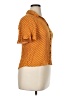 Rewind 100% Rayon Polka Dots Orange Short Sleeve Blouse Size XL - photo 4