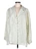 Sigrid Olsen Metallic Ivory 3/4 Sleeve Blouse Size M - photo 1