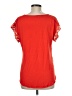 My Michelle 100% Polyester Orange Short Sleeve Blouse Size M - photo 2