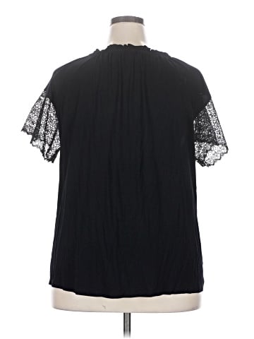 Cable & Gauge Short Sleeve Blouse (view 2)