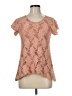 Brittany Black Pink Short Sleeve Top Size M - photo 1
