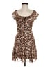 No Comment Paisley Brown Casual Dress Size L - photo 1