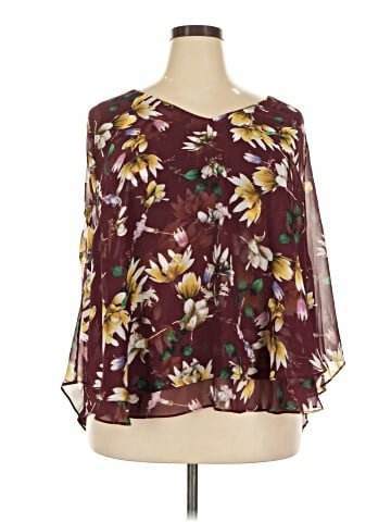 Boutique + 3/4 Sleeve Blouse (view 1)