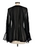 Ella Moss 100% Polyester Black Long Sleeve Blouse Size L - photo 2