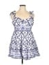 Francesca's 100% Cotton Paisley Blue Casual Dress Size XL - photo 1