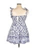 Francesca's 100% Cotton Paisley Blue Casual Dress Size XL - photo 2