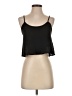 Topshop 100% Polyester Black Sleeveless Top Size 2 - photo 1
