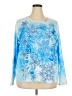 Gloria Vanderbilt Blue Long Sleeve Blouse Size XXL - photo 1