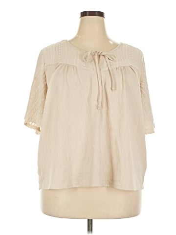 Como Blu 3/4 Sleeve Blouse (view 1)