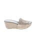 Chocolat Blu 100% Leather Solid Gray Ivory Wedges Size 9 - photo 1