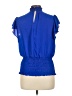1.State 100% Polyester Blue Short Sleeve Turtleneck Size L - photo 2