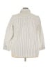 Roaman's Stripes Ivory 3/4 Sleeve Button-Down Shirt Size 22 (1X) - photo 2