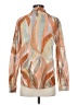 Sézane 100% Cotton Print Orange Long Sleeve Blouse Size 36 waist - photo 2