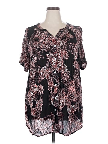 Roaman's Short Sleeve Blouse (view 1)