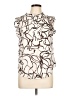 DKNY 100% Polyester Ivory Sleeveless Blouse Size L - photo 1
