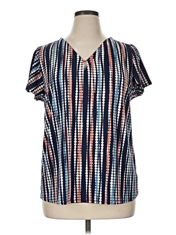 Jones New York Short Sleeve Blouse (view 1)
