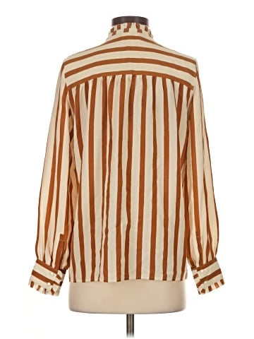 Sézane Long Sleeve Silk Top (view 2)