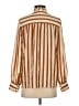 Sézane 100% Silk Stripes Brown Long Sleeve Silk Top Size EU (FR) 36 / US 4 - photo 2