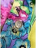 Versace Floral Yellow Short Sleeve Silk Top Size EU (IT) 44 / US 8 - photo 6