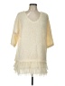 Ryu 100% Polyester Ivory Cocktail Dress Size L - photo 1
