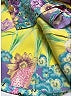 Versace Floral Yellow Short Sleeve Silk Top Size EU (IT) 44 / US 8 - photo 10