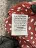 Monday Fun 100% Polyester Polka Dots Burgundy Short Sleeve Blouse Size 1X - photo 8