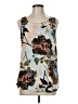 Tt Collection 100% Polyester Floral Graphic Ivory Sleeveless Blouse Size M - photo 1